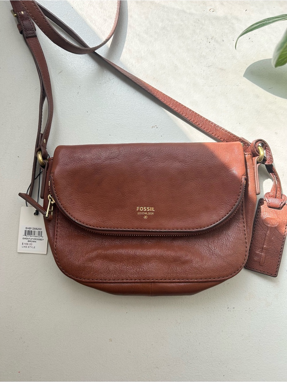 NWT Fossil Gwen Flap Crossbody bag
